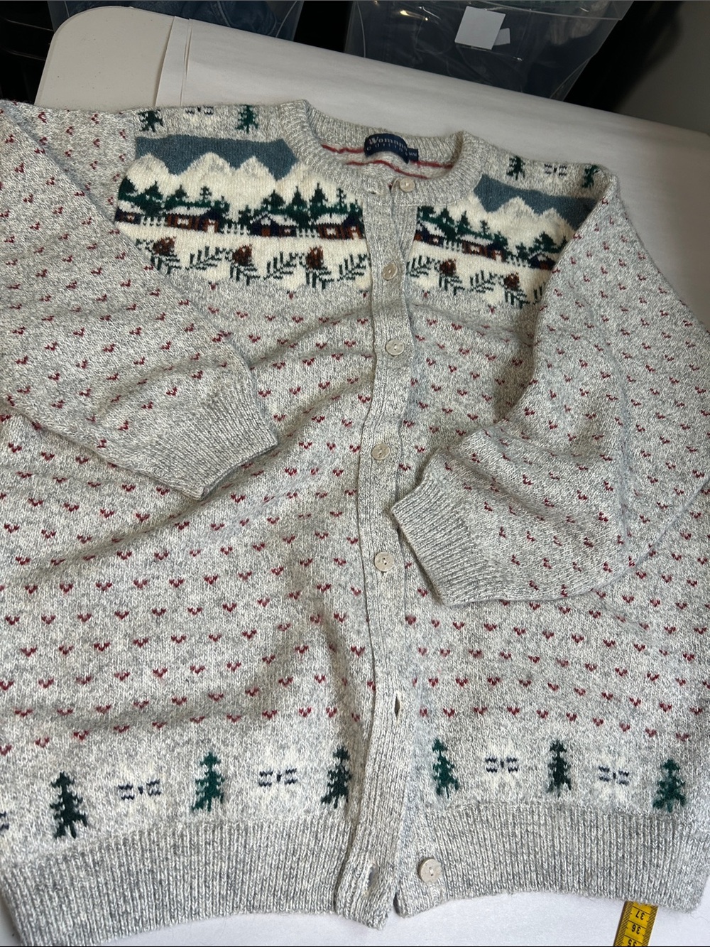Vintage Women’s Edition Cottagecore Wool Cotton Blend Cardigan Sweater - Picture 14 of 14
